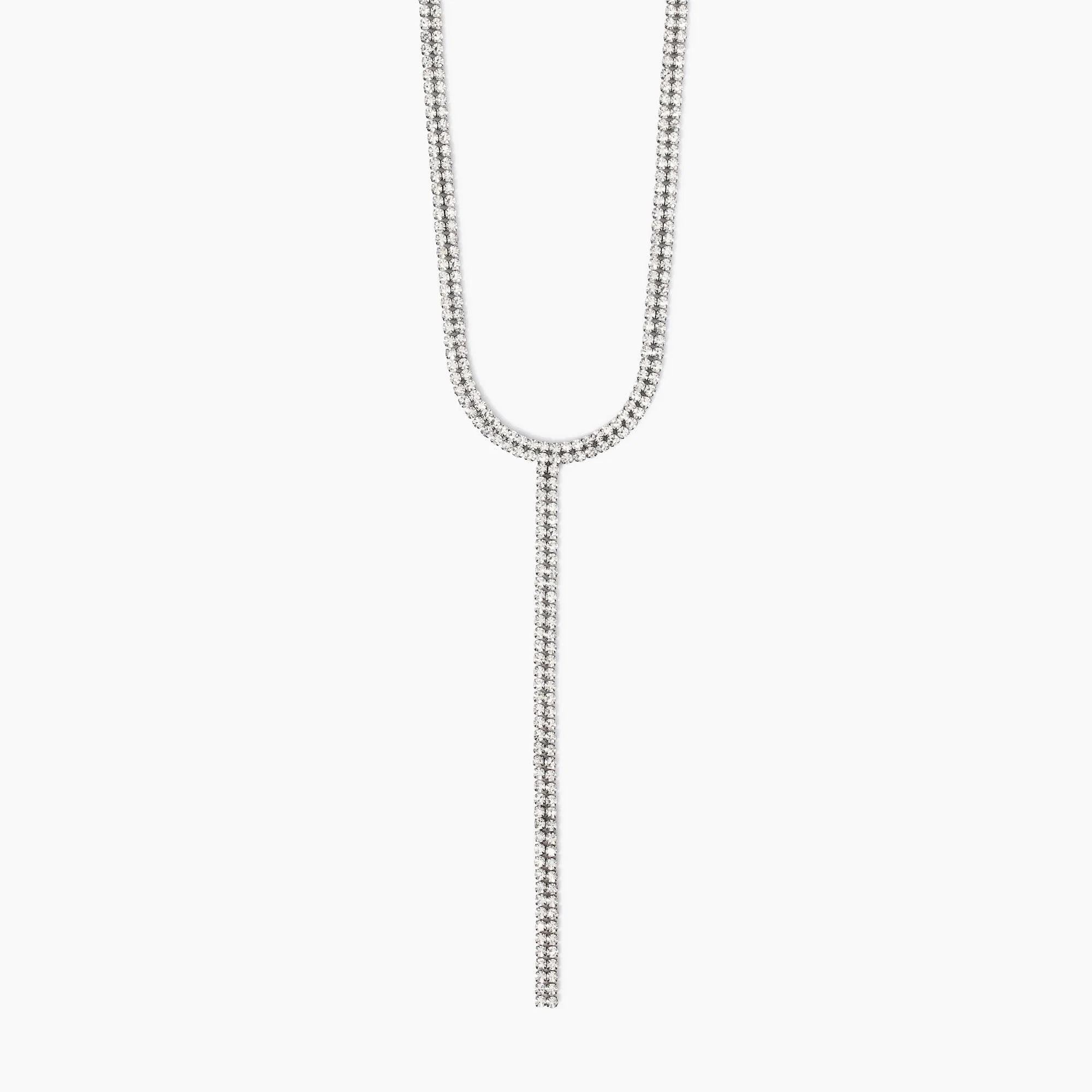 Image of Girocollo tennis cravattino con cristalli STYLE 10