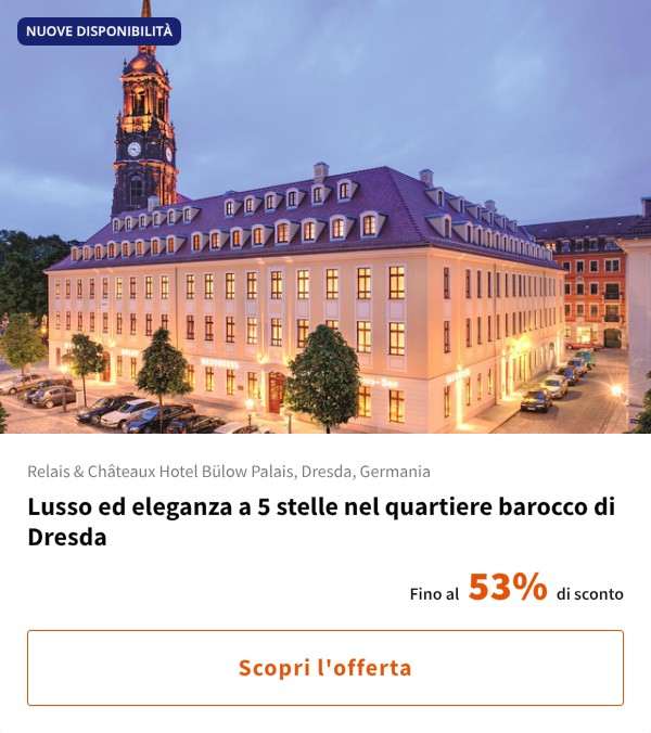 Lusso ed eleganza a 5 stelle nel quartiere barocco di Dresda