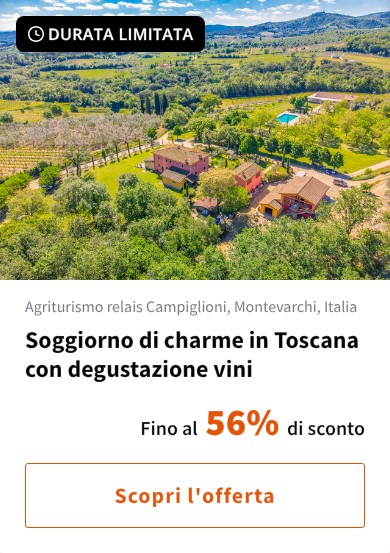 Soggiorno di charme in Toscana con degustazione vini