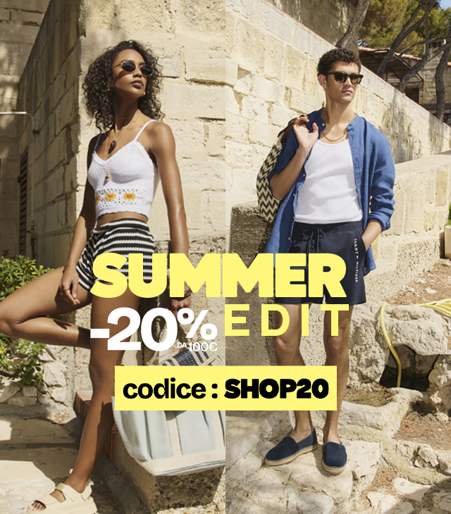-20% da 100€ con il codice SHOP20