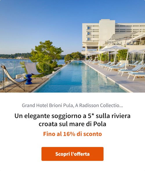 Un elegante soggiorno a 5* sulla riviera croata sul mare di Pola
