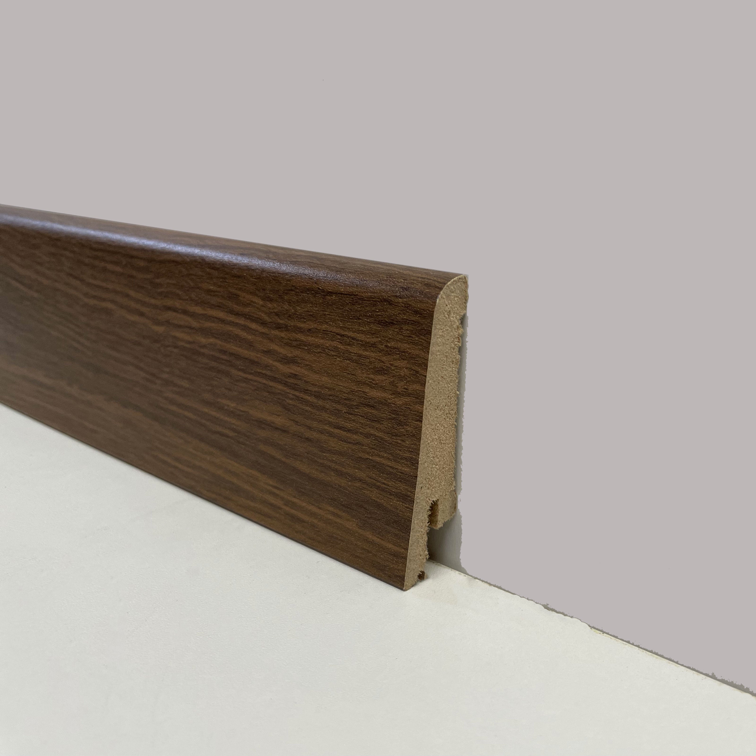 €1,69 - BATTISCOPA ZOCCOLINO in FIBRA DI LEGNO 60x15 Vari decori, Parquet, Laminati, SPC, LVT (prezzo al metro)