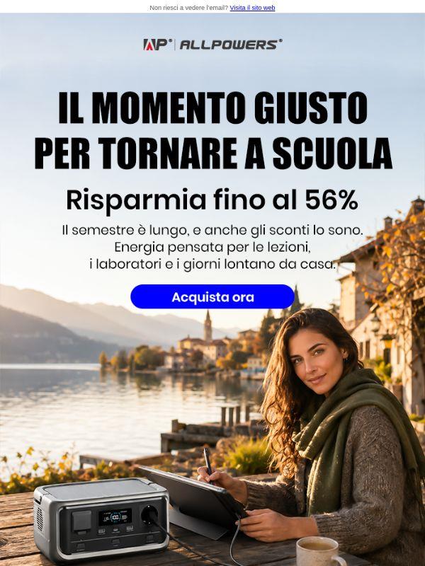 La scuola ricomincia. L’energia viene con te.