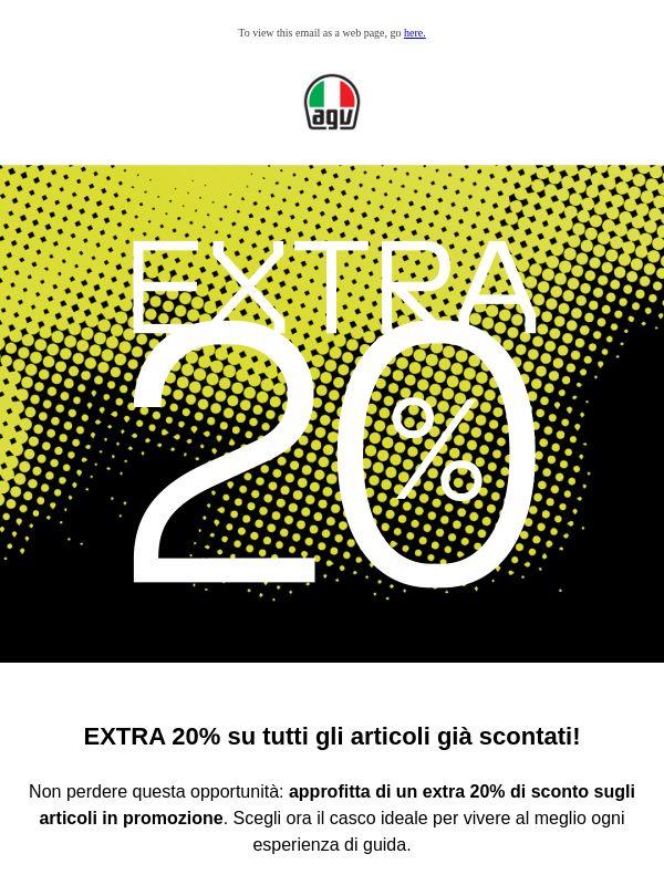 Extra 20%: il tuo vantaggio sugli articoli in promozione
