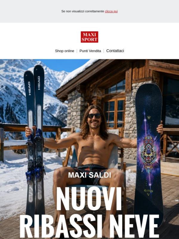 🏂 Nuovi ribassi Neve! Anticipa la stagione! 🔅