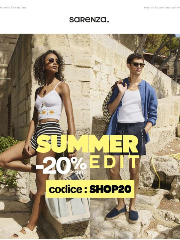 Codice SHOP20: ultime ore ⏳