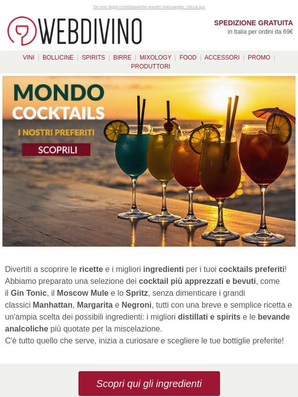 Mondo cocktails 🍸 Un'estate per mixare!