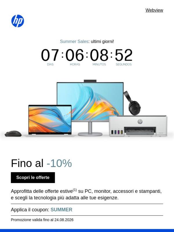🚨Ultimi giorni dei Summer Sales!🚨