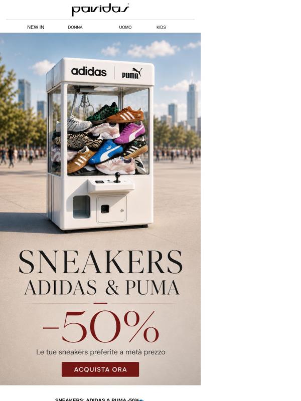 Adidas Originals e Puma a -50%