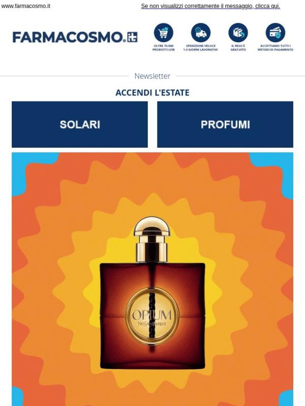 ☀️ -10% su Solari e Profumi: prolunga il relax dell'estate!