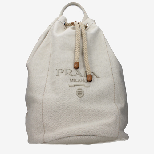 Prada Travel Bags Men Fabric Beige/Natural