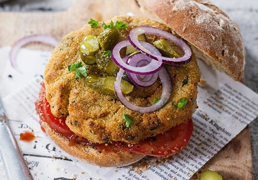 Vegan chickpea burgers 
