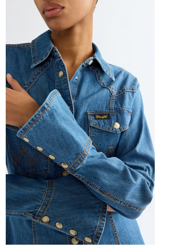Super Wrangler Slim Western Shirt