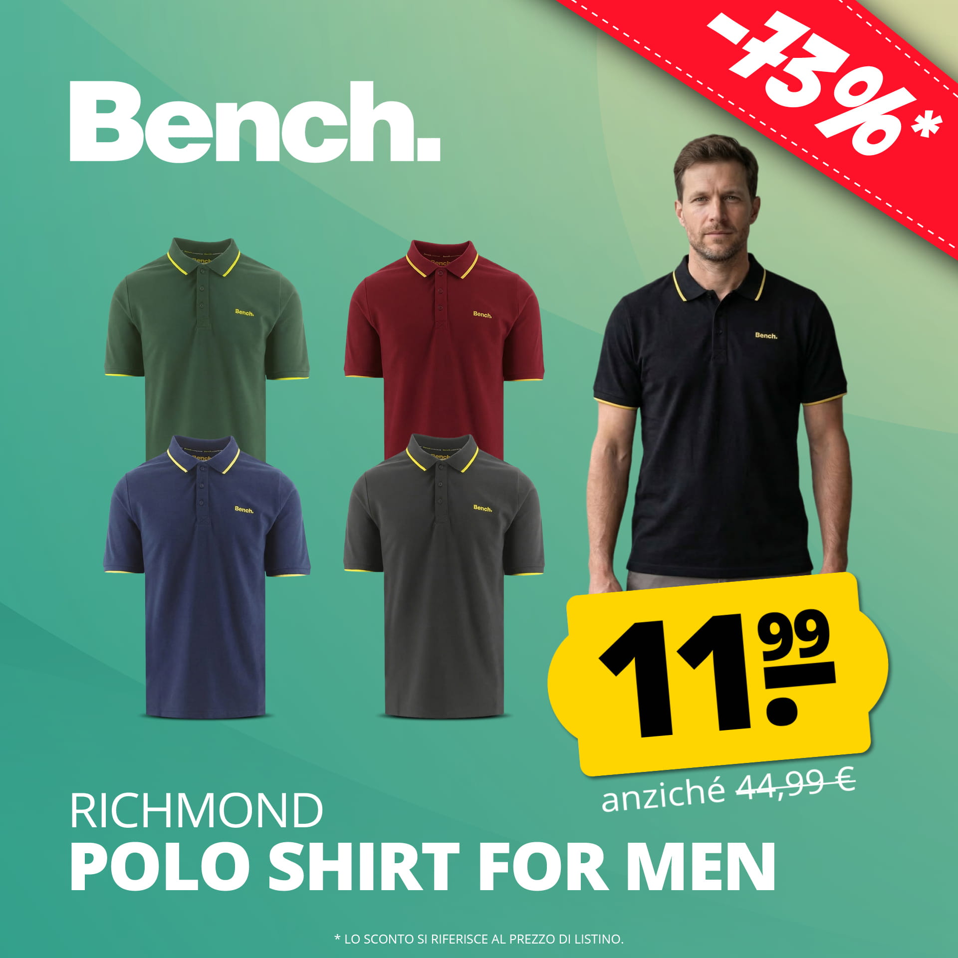 bench richmond uomo polo