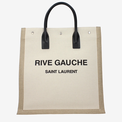 Saint Laurent Handbags Men Fabric Beige/Black