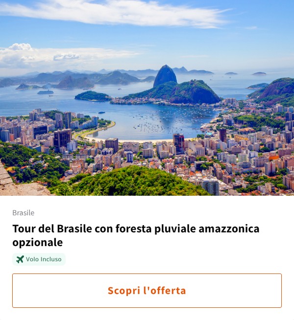 Tour del Brasile con foresta pluviale amazzonica opzionale
