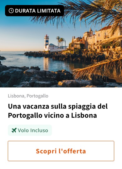 Una vacanza sulla spiaggia del Portogallo vicino a Lisbona