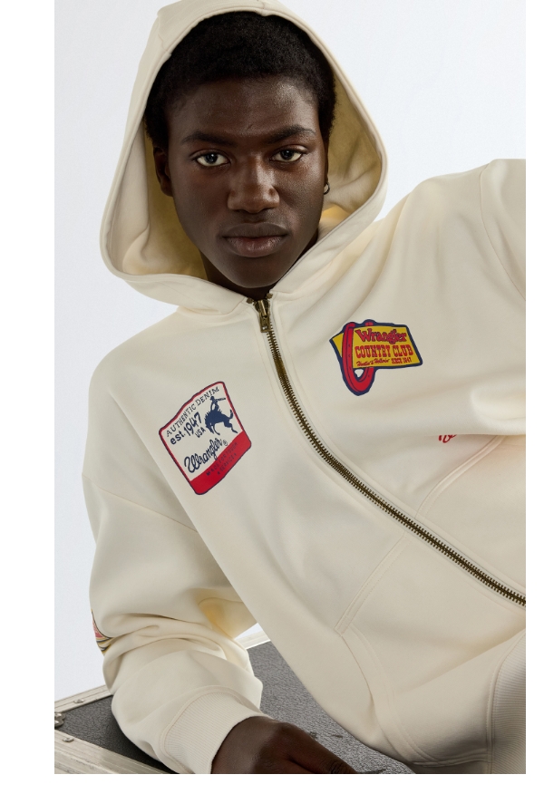 Vintage Graphic Zip Hoodie