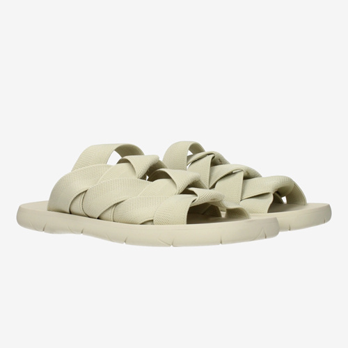 Bottega Veneta Slippers and Clogs Men Fabric Beige/Sea Salt