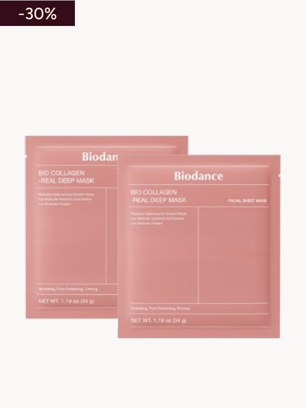 Biodance Bio Collagen-Real Deep Mask Duo (x8 masks)