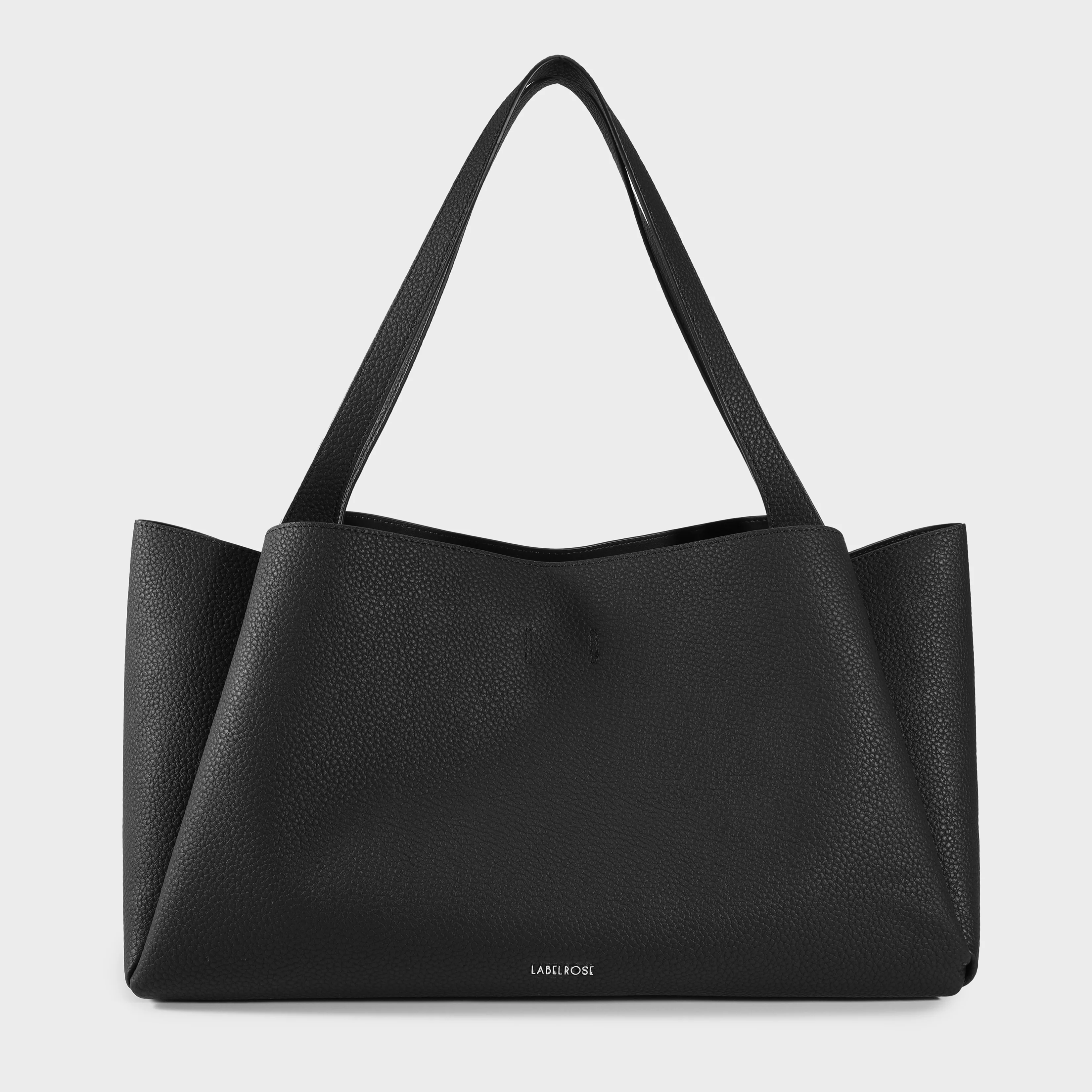 Image of Borsa a spalla IVORY - BLACK GOLD MANHATAN