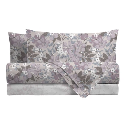 Completo Letto Matrimoniale Basic Phoebe Lilac