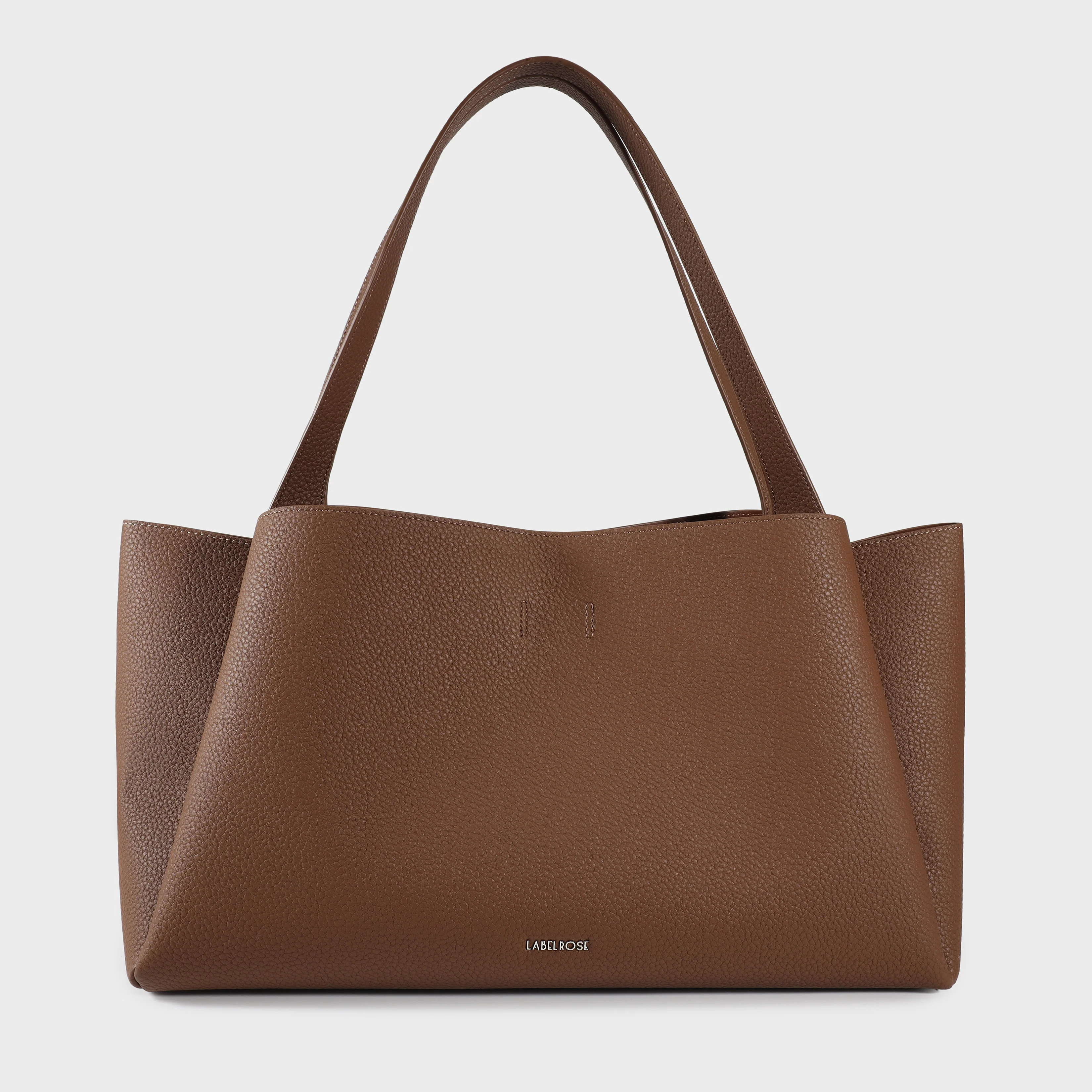 Image of Borsa a spalla IVORY - CHOCOLATE
