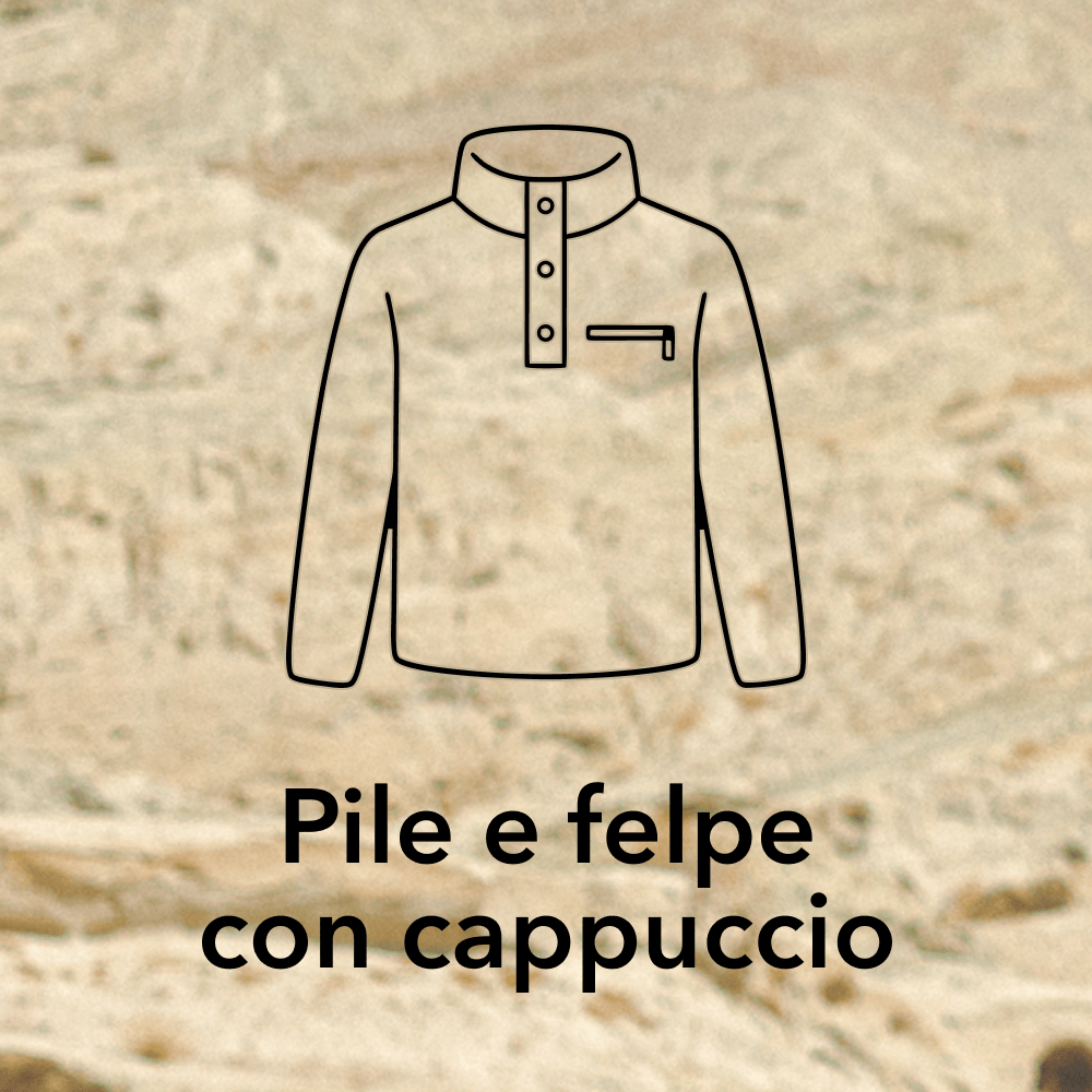 Pile e felpe con cappuccio