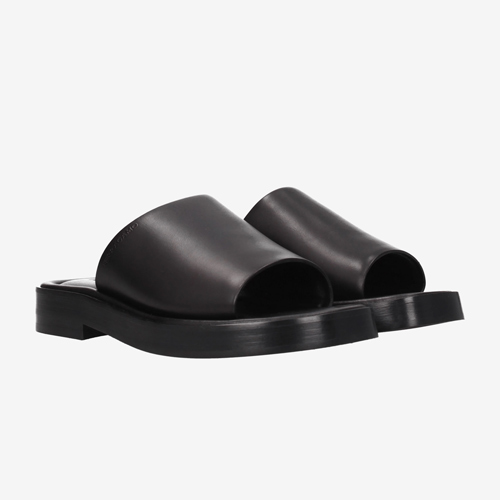 Salvatore Ferragamo Slippers and Clogs Men Leather Black