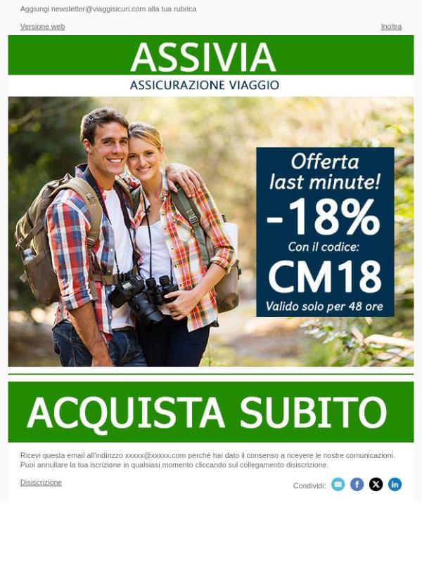 - 18% su tutte le nostre polizze!