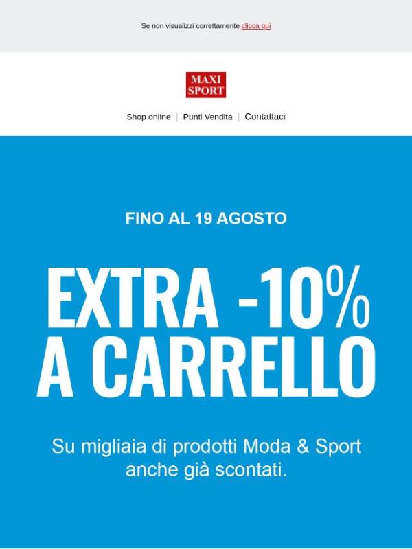 🚨 ​Ultima chance: per te un Extra Sconto!🚨