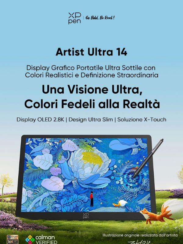 Nuovo arrivo: XPPen Artist Ultra 14 — Creativity Anywhere