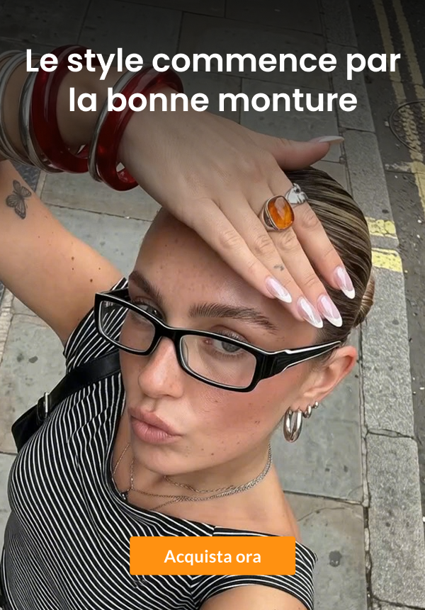 Lo stile inizia con la montatura giusta