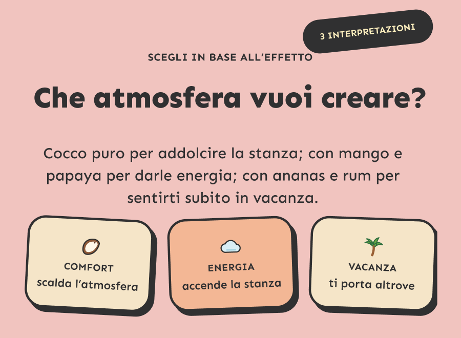 Comfort, energia o vacanza: scegli l’effetto