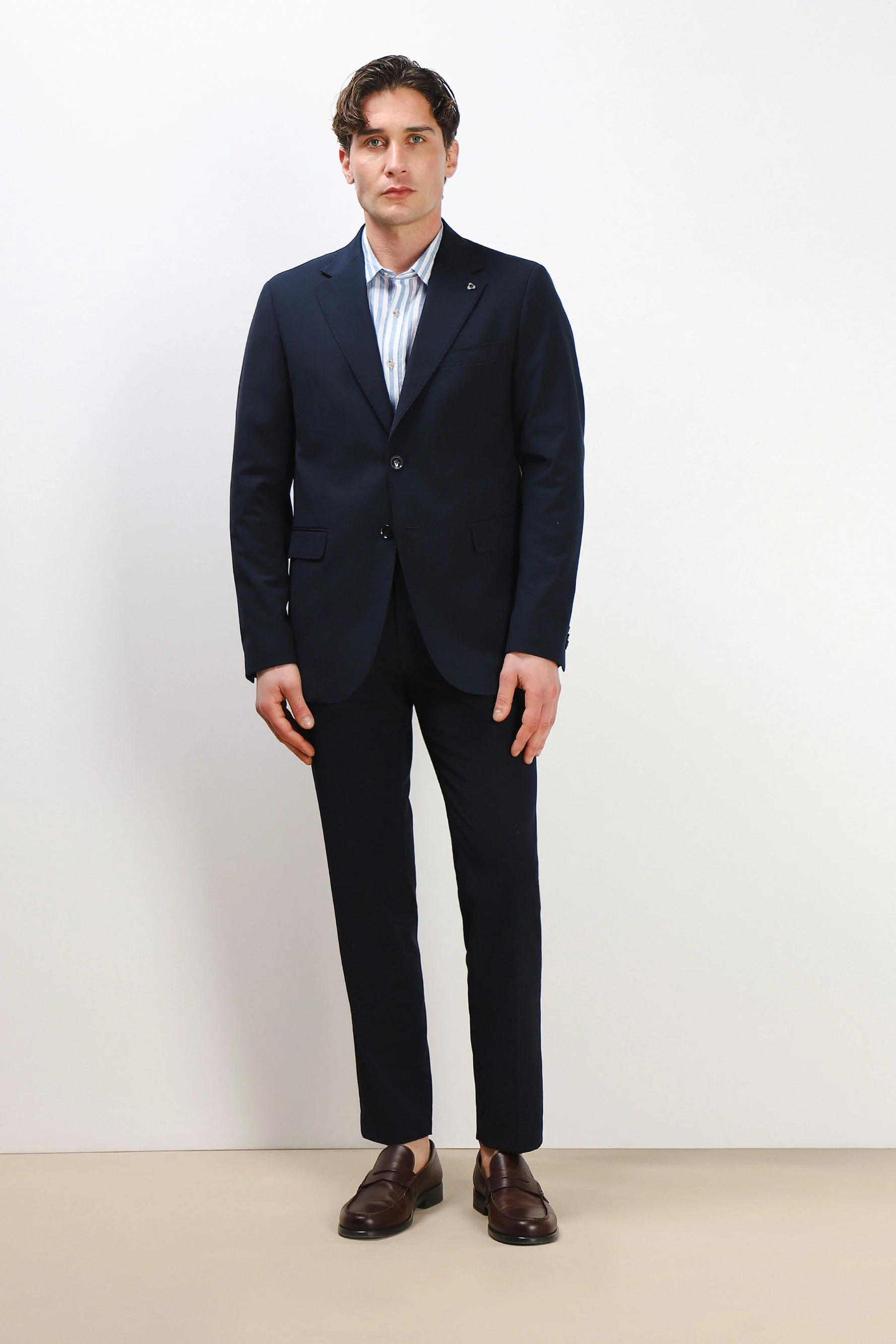 Image of PANTALONE DA ABITO SENZA RISVOLTO 