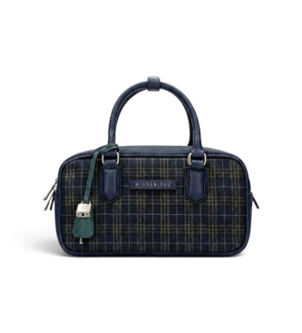 Borsa Tartan blu marino