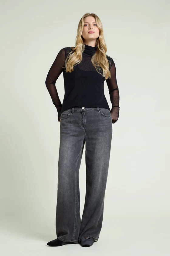 PANTALONI 5 TASCHE WIDE LEG