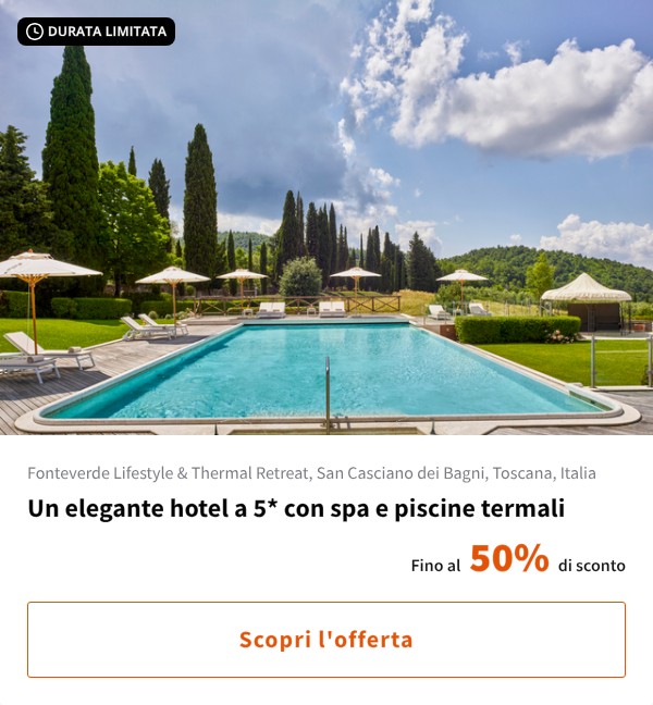 Un elegante hotel a 5* con spa e piscine termali