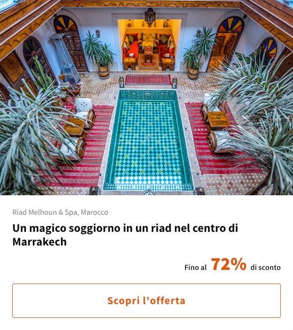 Un magico soggiorno in un riad nel centro di Marrakech