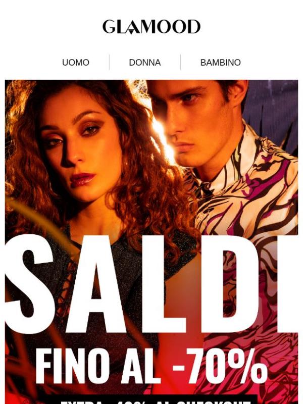 SALDI fino al -70% + EXTRA -40% al Checkout