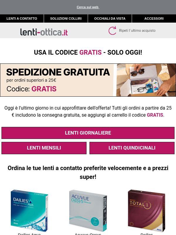 Il codice per la spedizione gratuita scade oggi 🚛🕛