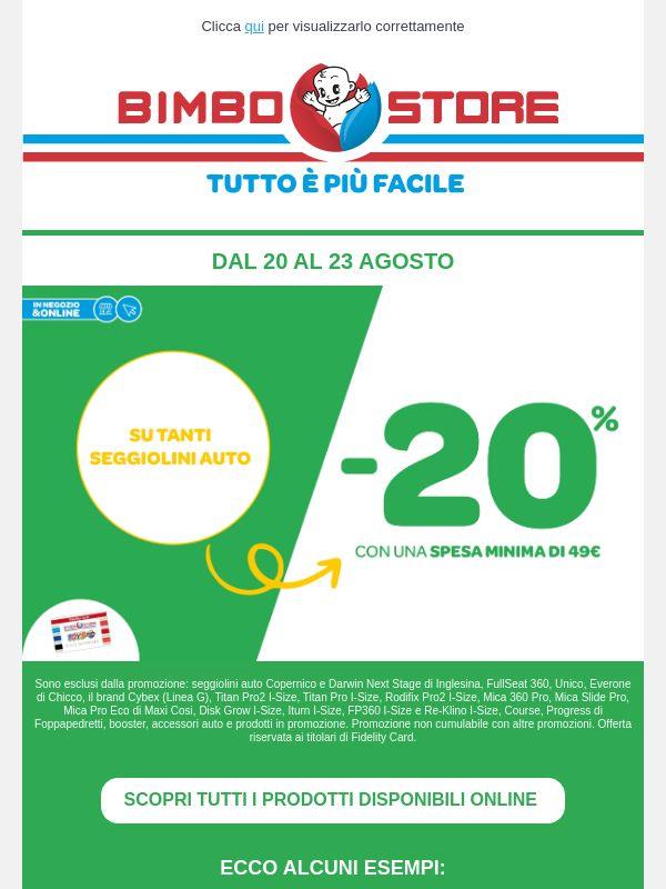 🔝 Sconti su tanti Seggiolini Auto fino al 23.08!
