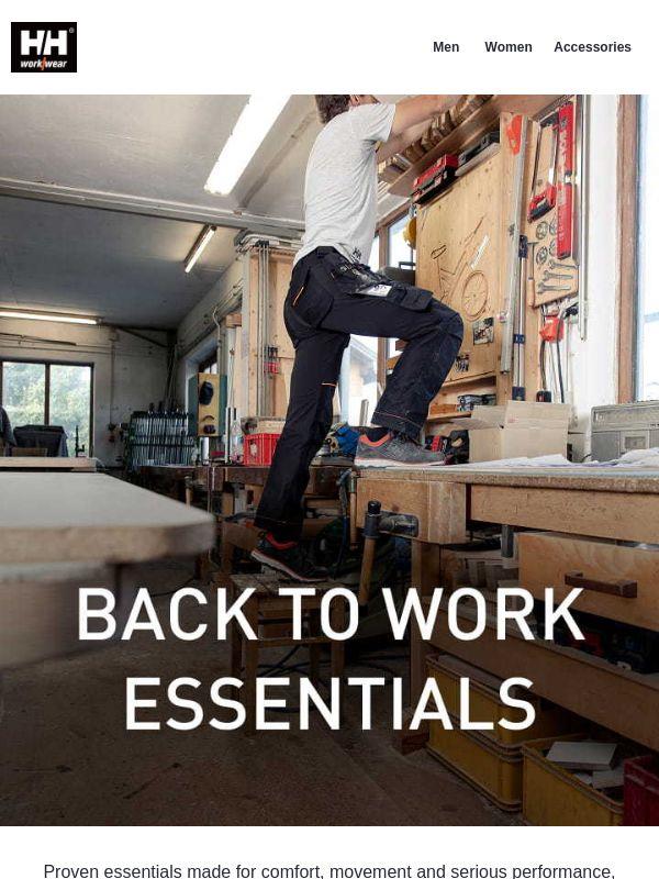Back to work? Start strong.