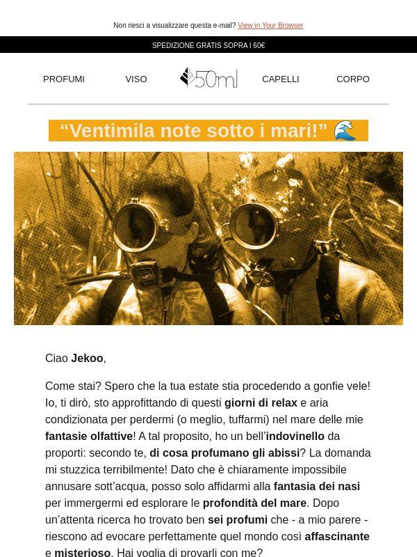Jekoo, sai di cosa profumano gli abissi? 🌊