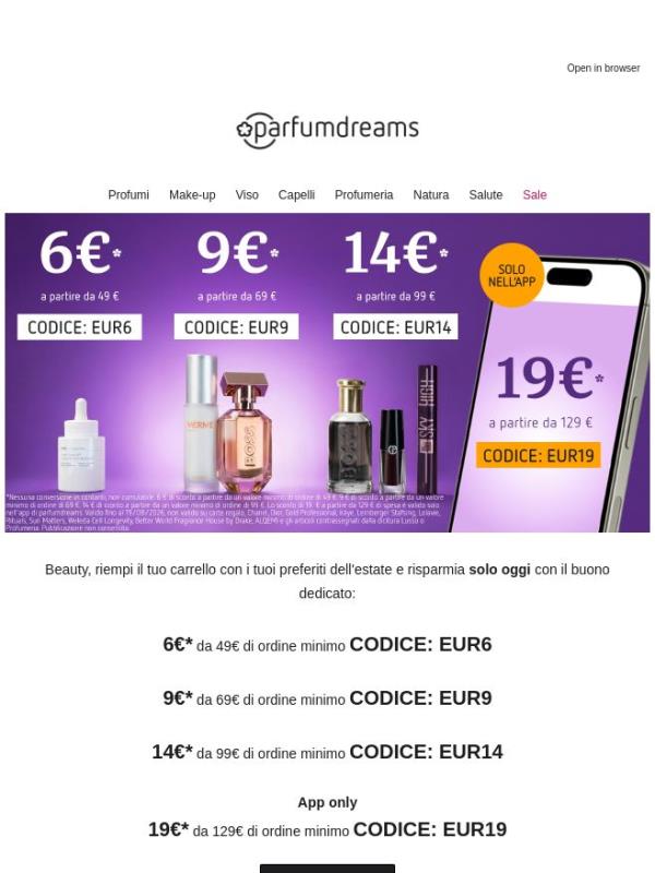 🔥 HOT DEAL! 19€ di sconto sull'App
