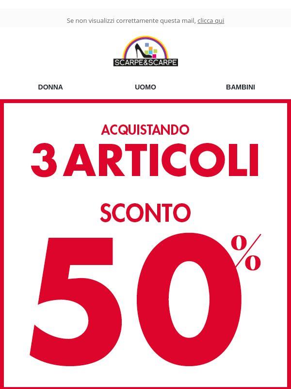 Sconto 50%  😍 A grande richiesta!