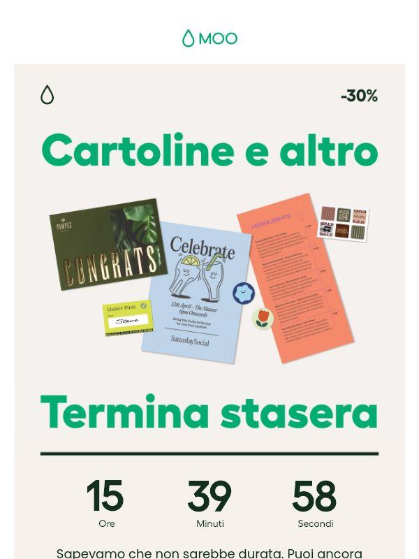 Il 30% di sconto termina STASERA 😱