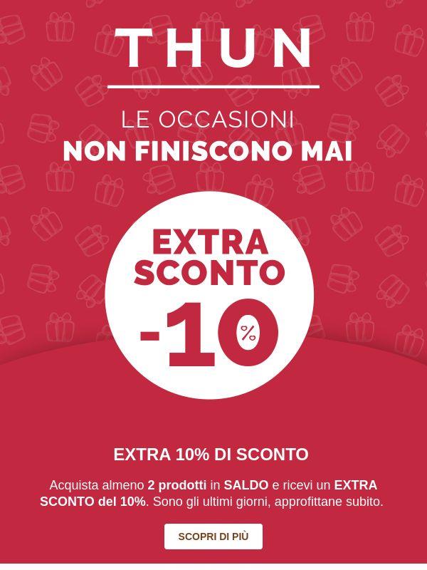 Extra -10% su articoli in saldo