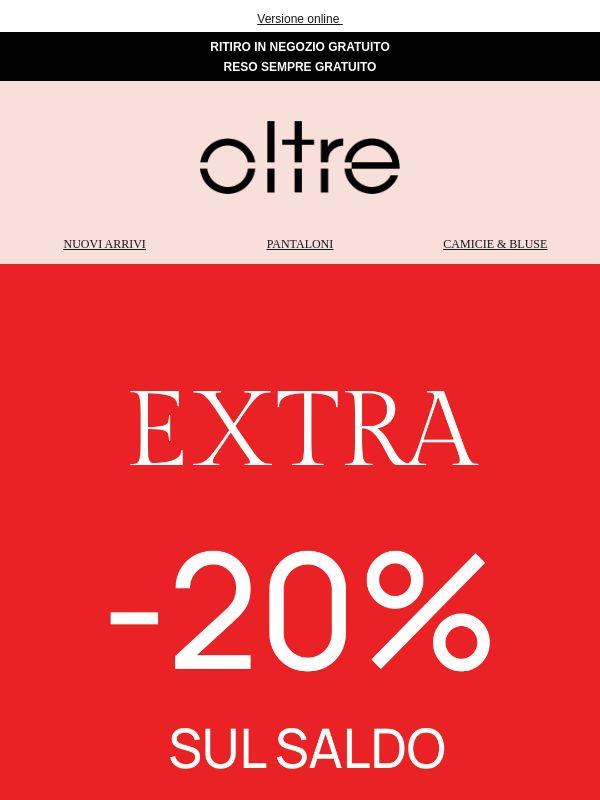 EXTRA -20% SUL SALDO 💫