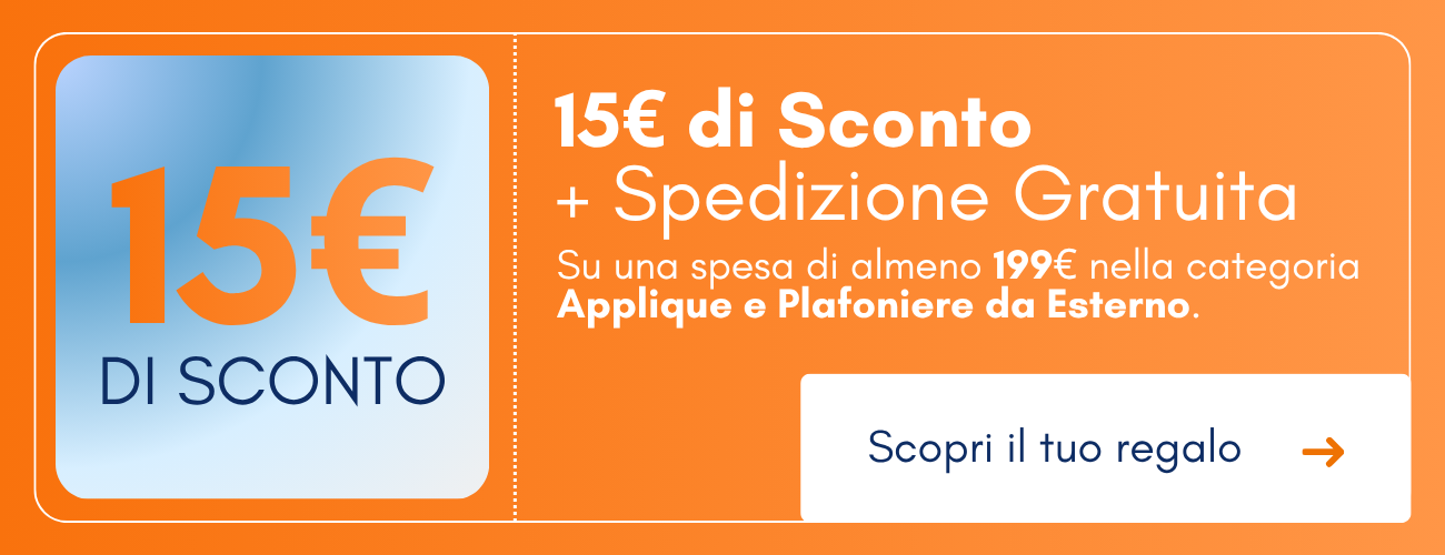 15 € di sconto + spedizione gratuita